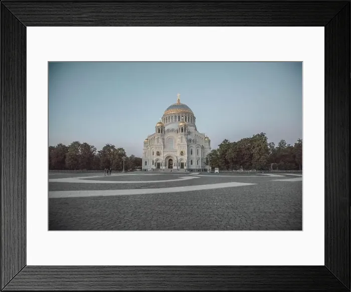 Framed Print : Kronstadt. Russia. June 26, 2018 Naval Nikolsky Cathedral, building facade. High quality photo Framed Print : Kronstadt. Russia. June 26, 2018 Naval Nikolsky Cathedral, building facade. High quality photo