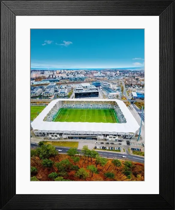 Framed Print : panorama of Gdynia with a view of the football stadium Framed Print : panorama of Gdynia with a view of the football stadium