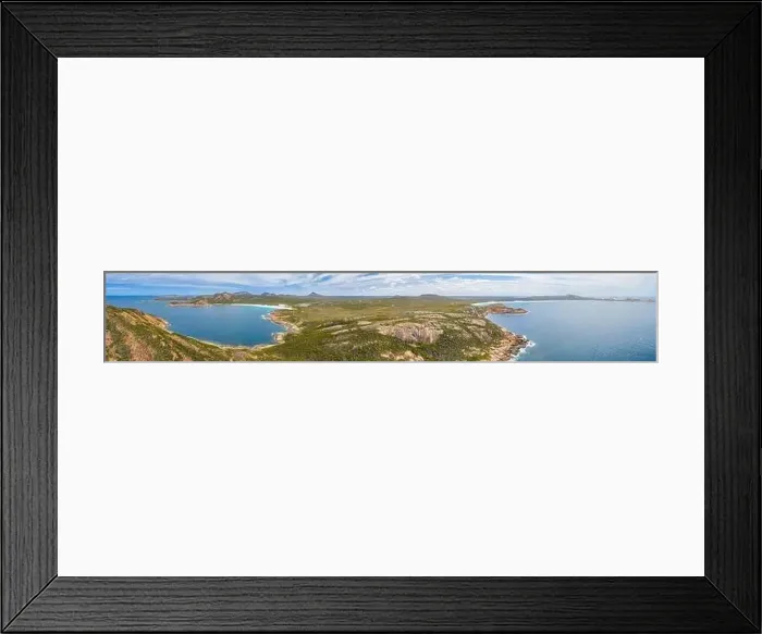 Framed Print : Aerial view of Hellfire bay near Esperance viewed during a cloudy day, Australia Framed Print : Aerial view of Hellfire bay near Esperance viewed during a cloudy day, Australia