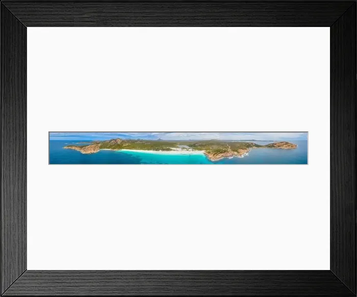 Framed Print : Aerial view of Hellfire bay near Esperance viewed during a cloudy day, Australia Framed Print : Aerial view of Hellfire bay near Esperance viewed during a cloudy day, Australia