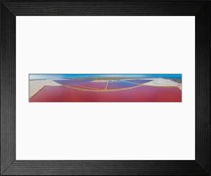 Framed Print : Pink lake at port gregory in Australia Framed Print : Pink lake at port gregory in Australia