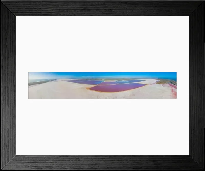 Framed Print : Pink lake at port gregory in Australia Framed Print : Pink lake at port gregory in Australia