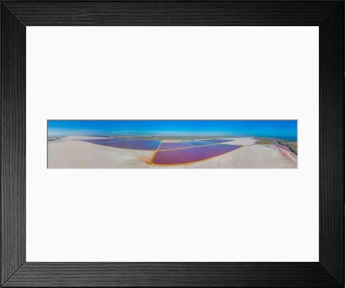 Framed Print : Pink lake at port gregory in Australia Framed Print : Pink lake at port gregory in Australia