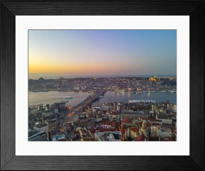 Framed Print : Aerial view of Galata Tower of istanbul Turkey Framed Print : Aerial view of Galata Tower of istanbul Turkey