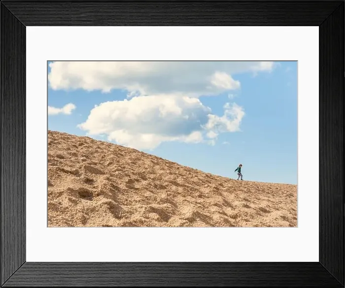 Framed Print : 08-29-2020. Dorset, UK. Family day out at the beach during sunny but windy day Framed Print : 08-29-2020. Dorset, UK. Family day out at the beach during sunny but windy day