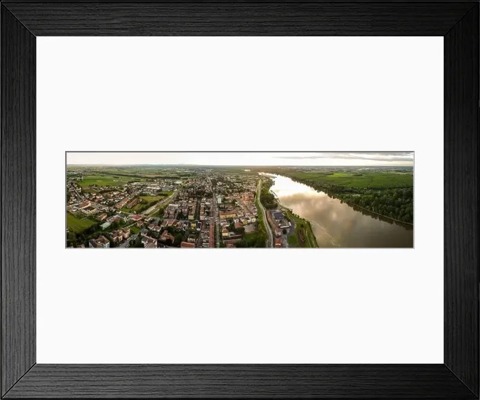 Framed Print : Aerial view of Boretto town, Reggio Emilia, italy Framed Print : Aerial view of Boretto town, Reggio Emilia, italy
