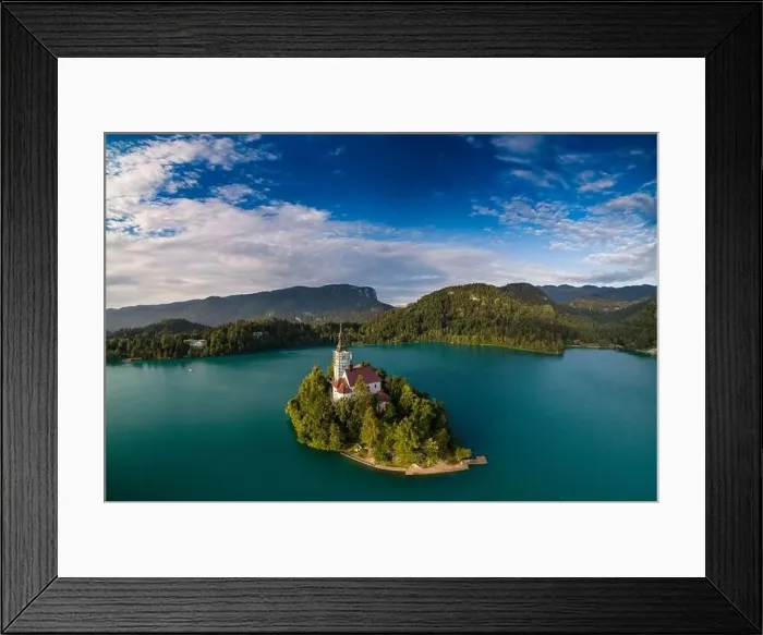Framed Print : The Church of the Assumption, Bled, Slovenia Framed Print : The Church of the Assumption, Bled, Slovenia