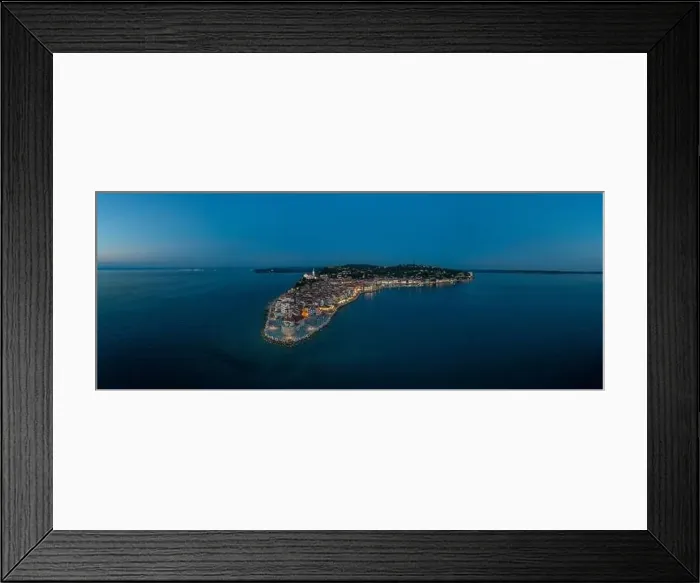 Framed Print : Piran on Slovenian adriatic coast at night Framed Print : Piran on Slovenian adriatic coast at night