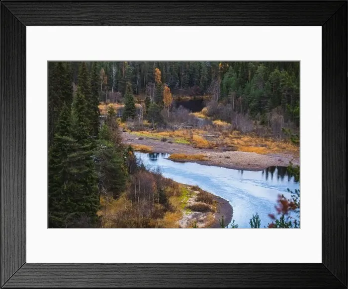 Framed Print : Autumn view of Oulanka National Park Framed Print : Autumn view of Oulanka National Park