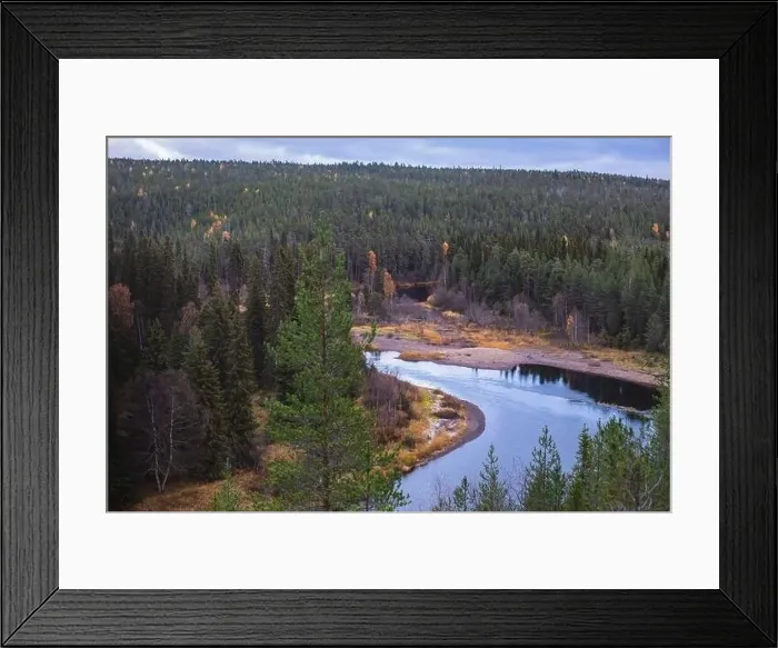 Framed Print : Autumn view of Oulanka National Park Framed Print : Autumn view of Oulanka National Park