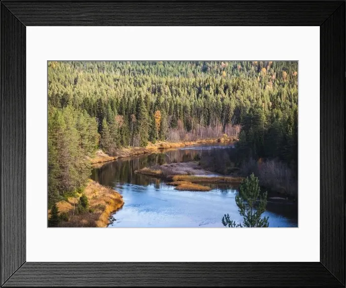 Framed Print : Autumn view of Oulanka National Park Framed Print : Autumn view of Oulanka National Park