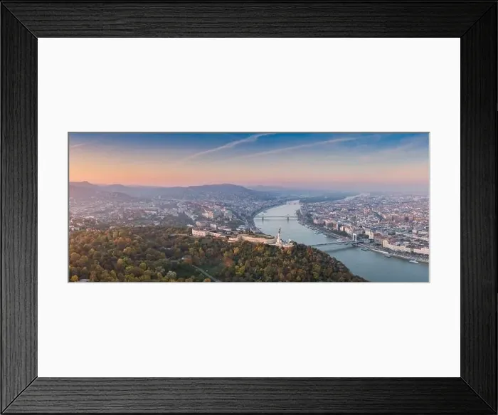 Framed Print : aerial view of Citadella Budapest Framed Print : aerial view of Citadella Budapest