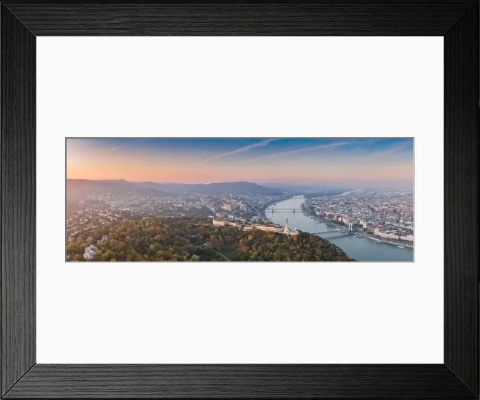 Framed Print : aerial view of Citadella Budapest Framed Print : aerial view of Citadella Budapest