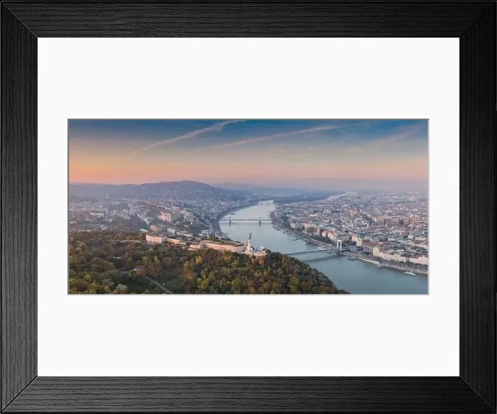 Framed Print : aerial view of Citadella Budapest Framed Print : aerial view of Citadella Budapest