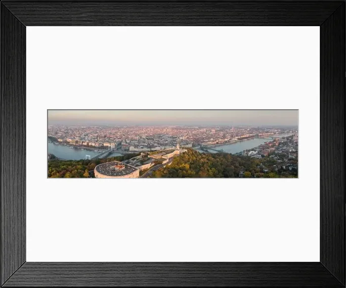 Framed Print : aerial view of Citadella Budapest Framed Print : aerial view of Citadella Budapest