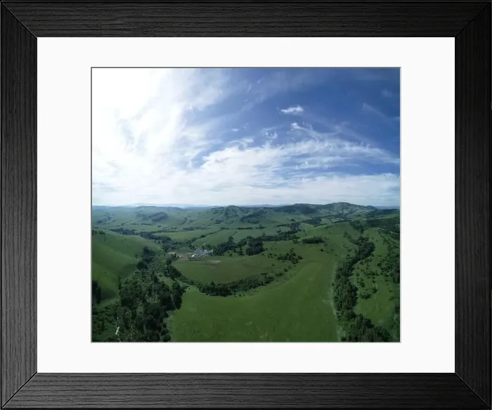 Framed Print : Green hills in the foothills of the Altai Framed Print : Green hills in the foothills of the Altai