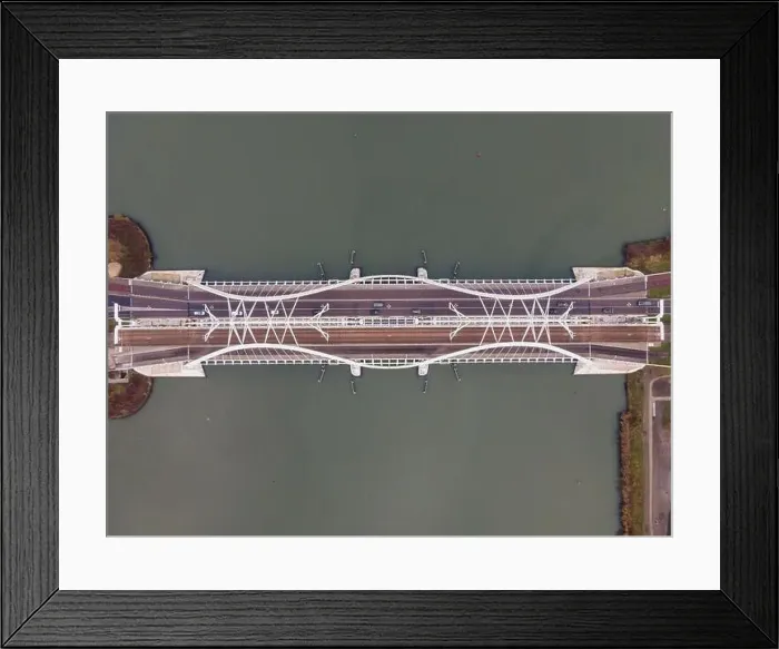 Framed Print : Aerial drone video of the Enneus Heermabrug in Amsterdam Framed Print : Aerial drone video of the Enneus Heermabrug in Amsterdam