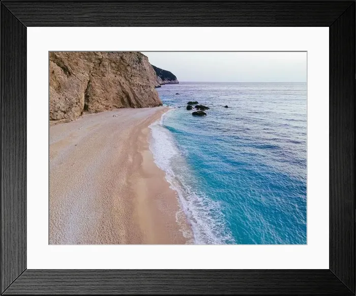 Framed Print : Aeriall Views of Greek Island / Lefkada Framed Print : Aeriall Views of Greek Island / Lefkada