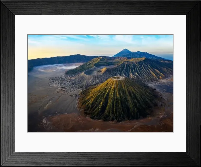 Framed Print : sunrise at the vulcano bromo national park indonesia on the island java Framed Print : sunrise at the vulcano bromo national park indonesia on the island java