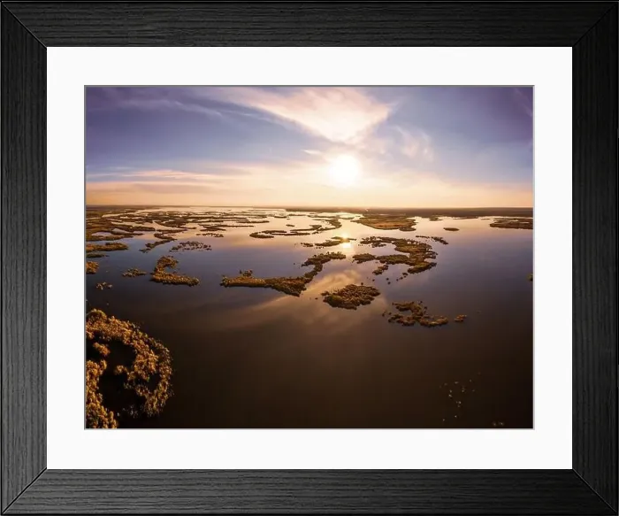 Framed Print : Irresistible floods on the Samara River on the Dnieper in Ukraine in the evening warm bright light Framed Print : Irresistible floods on the Samara River on the Dnieper in Ukraine in the evening warm bright light