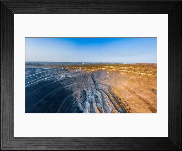 Framed Print : Extraction of minerals with the help of special equipment in the warm evening light in picturesque Ukraine Framed Print : Extraction of minerals with the help of special equipment in the warm evening light in picturesque Ukraine