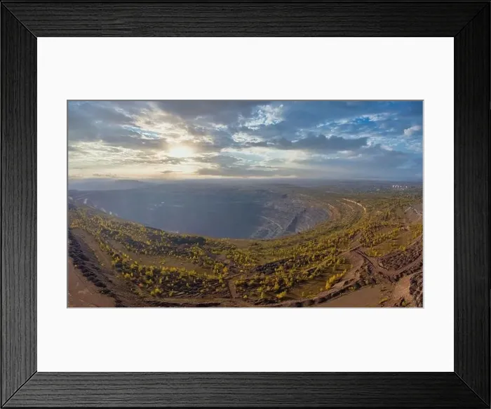 Framed Print : Extraction of minerals with the help of special equipment in the warm evening light in picturesque Ukraine Framed Print : Extraction of minerals with the help of special equipment in the warm evening light in picturesque Ukraine