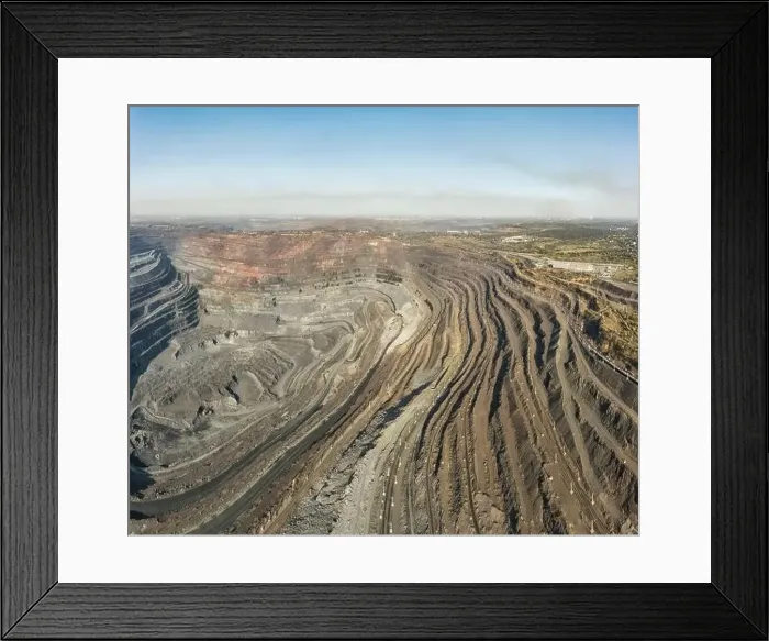 Framed Print : Extraction of minerals with the help of special equipment in the warm evening light in picturesque Ukraine Framed Print : Extraction of minerals with the help of special equipment in the warm evening light in picturesque Ukraine
