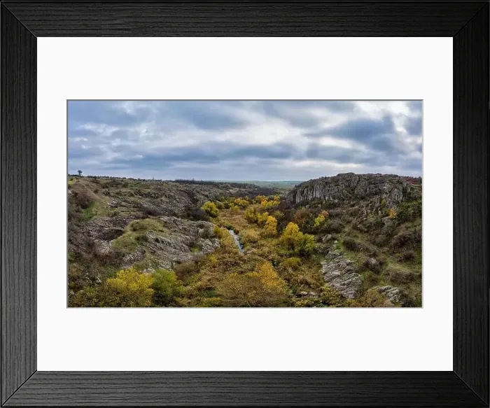 Framed Print : A stream flows in the Aktovsky Canyon Framed Print : A stream flows in the Aktovsky Canyon