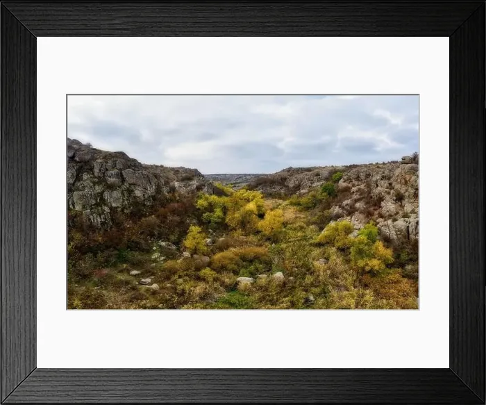 Framed Print : A stream flows in the Aktovsky Canyon Framed Print : A stream flows in the Aktovsky Canyon