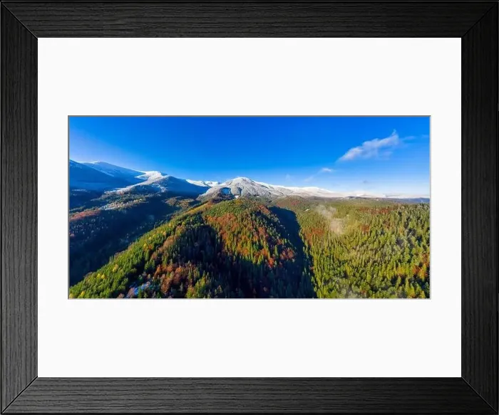Framed Print : Picturesque mountain landscapes of autumn with snow near the village of Dzembronya in Ukraine Carpathians mountains Framed Print : Picturesque mountain landscapes of autumn with snow near the village of Dzembronya in Ukraine Carpathians mountains