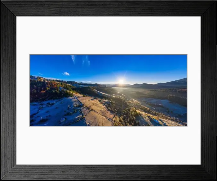 Framed Print : Picturesque mountain landscapes of autumn with snow near the village of Dzembronya in Ukraine Carpathians mountains Framed Print : Picturesque mountain landscapes of autumn with snow near the village of Dzembronya in Ukraine Carpathians mountains