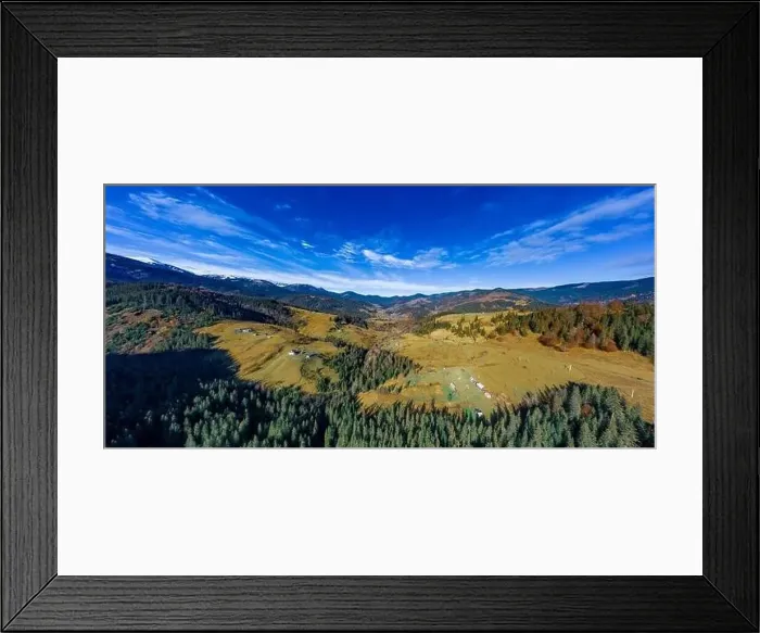 Framed Print : Picturesque mountain landscapes of autumn with snow near the village of Dzembronya in Ukraine Carpathians mountains Framed Print : Picturesque mountain landscapes of autumn with snow near the village of Dzembronya in Ukraine Carpathians mountains