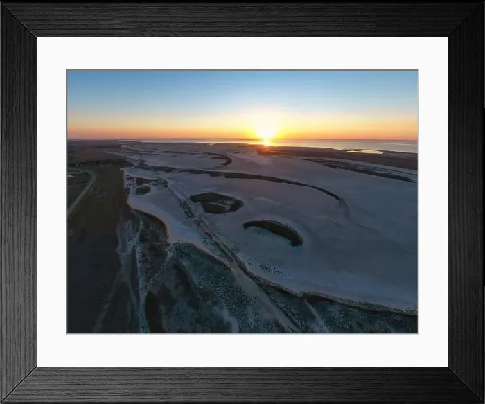 Framed Print : Unusual islands on a brilliant lake, top view, drone camera Framed Print : Unusual islands on a brilliant lake, top view, drone camera