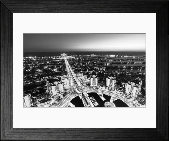 Framed Print : Dubai city center view at sunrise, United Arab Emirate Framed Print : Dubai city center view at sunrise, United Arab Emirate