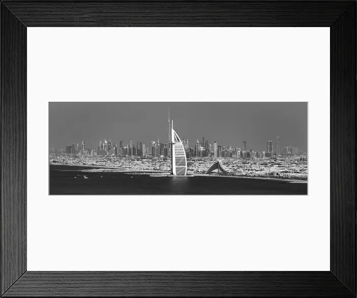 Framed Print : Dubai city center view at sunrise, United Arab Emirate Framed Print : Dubai city center view at sunrise, United Arab Emirate