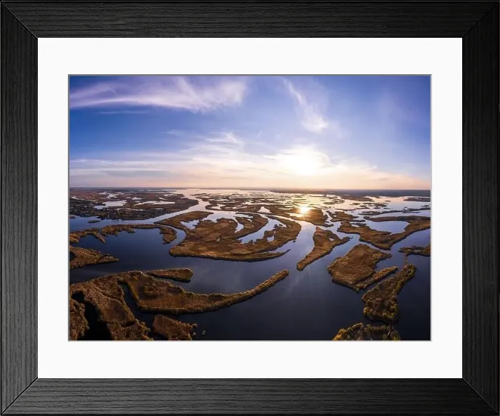 Framed Print : Irresistible floods on the Samara River on the Dnieper in Ukraine in the evening warm bright light Framed Print : Irresistible floods on the Samara River on the Dnieper in Ukraine in the evening warm bright light