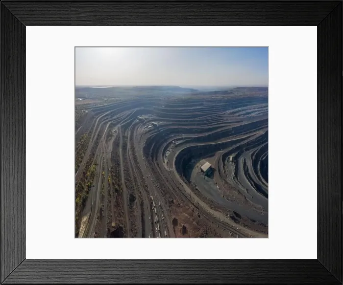 Framed Print : Extraction of minerals with the help of special equipment in the warm evening light in picturesque Ukraine Framed Print : Extraction of minerals with the help of special equipment in the warm evening light in picturesque Ukraine
