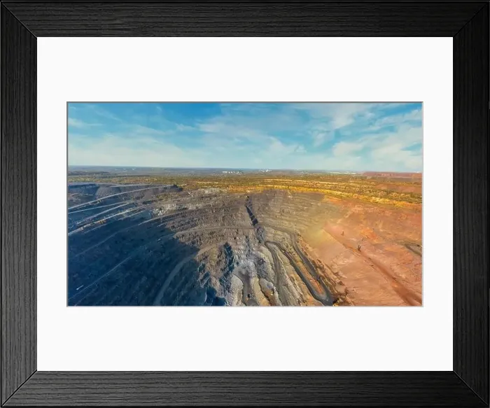 Framed Print : Extraction of minerals with the help of special equipment in the warm evening light in picturesque Ukraine Framed Print : Extraction of minerals with the help of special equipment in the warm evening light in picturesque Ukraine