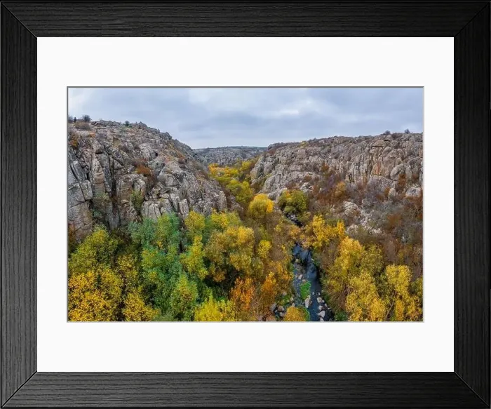 Framed Print : A stream flows in the Aktovsky Canyon Framed Print : A stream flows in the Aktovsky Canyon