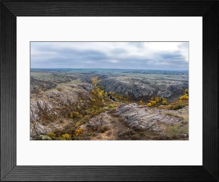 Framed Print : A stream flows in the Aktovsky Canyon Framed Print : A stream flows in the Aktovsky Canyon