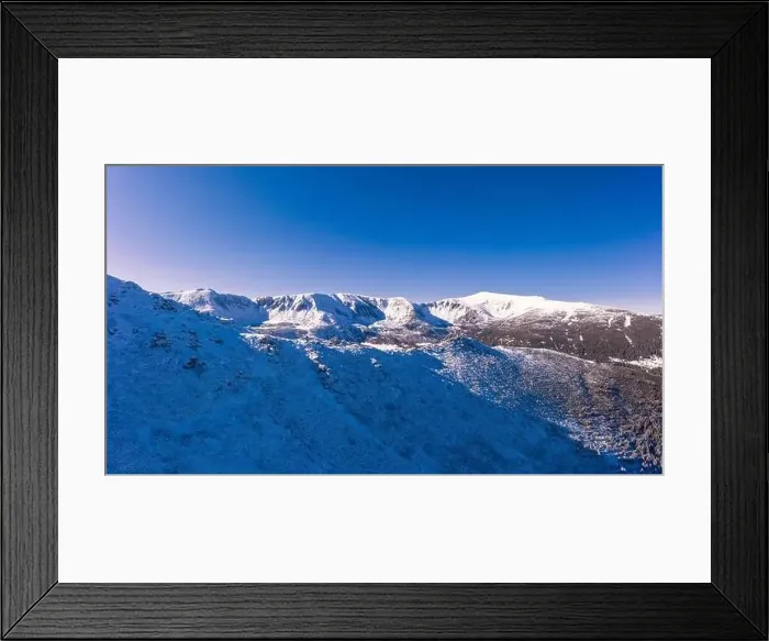 Framed Print : Wonderful landscapes of the Carpathian Mountains covered with snow Framed Print : Wonderful landscapes of the Carpathian Mountains covered with snow