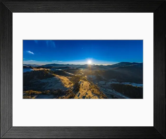 Framed Print : Picturesque mountain landscapes of autumn with snow near the village of Dzembronya in Ukraine Carpathians mountains Framed Print : Picturesque mountain landscapes of autumn with snow near the village of Dzembronya in Ukraine Carpathians mountains