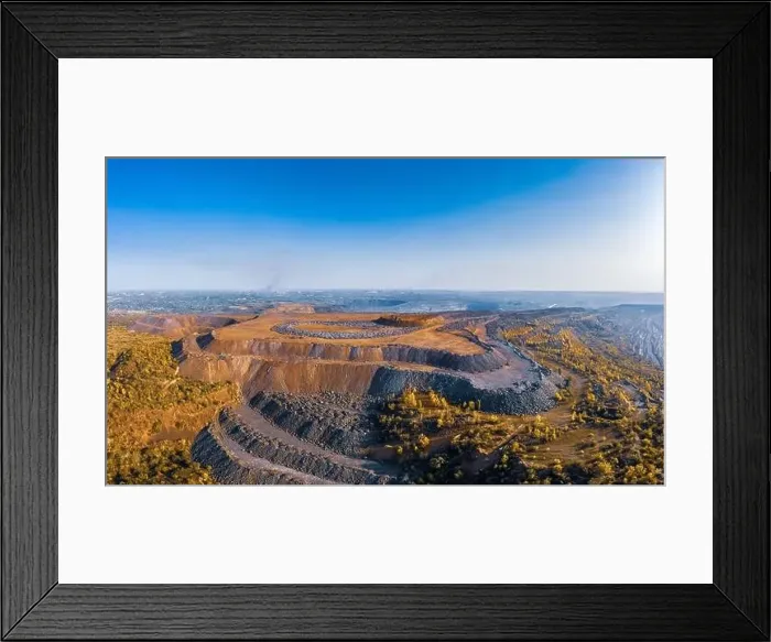 Framed Print : Extraction of minerals with the help of special equipment in the warm evening light in picturesque Ukraine Framed Print : Extraction of minerals with the help of special equipment in the warm evening light in picturesque Ukraine