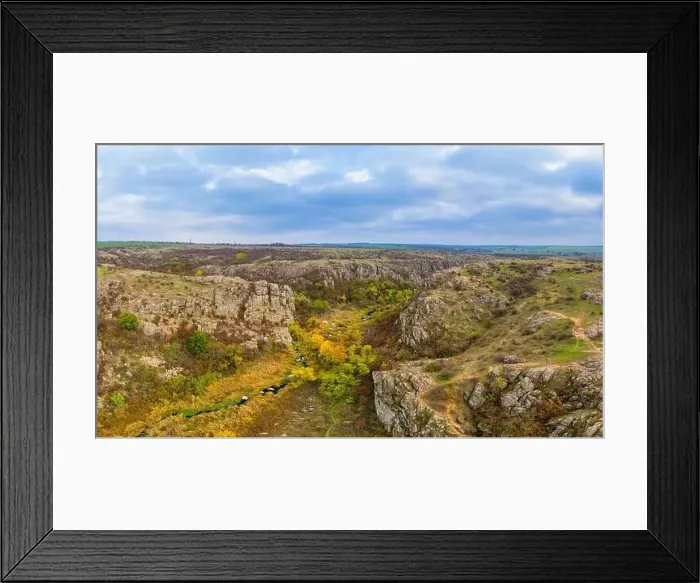 Framed Print : A stream flows in the Aktovsky Canyon Framed Print : A stream flows in the Aktovsky Canyon