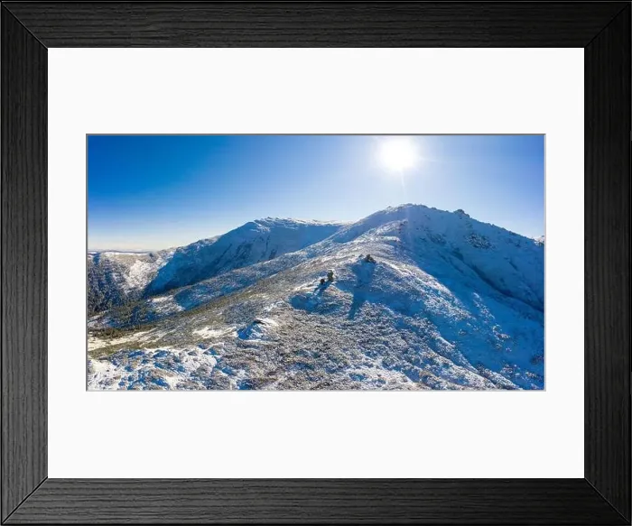 Framed Print : Wonderful landscapes of the Carpathian Mountains covered with snow Framed Print : Wonderful landscapes of the Carpathian Mountains covered with snow