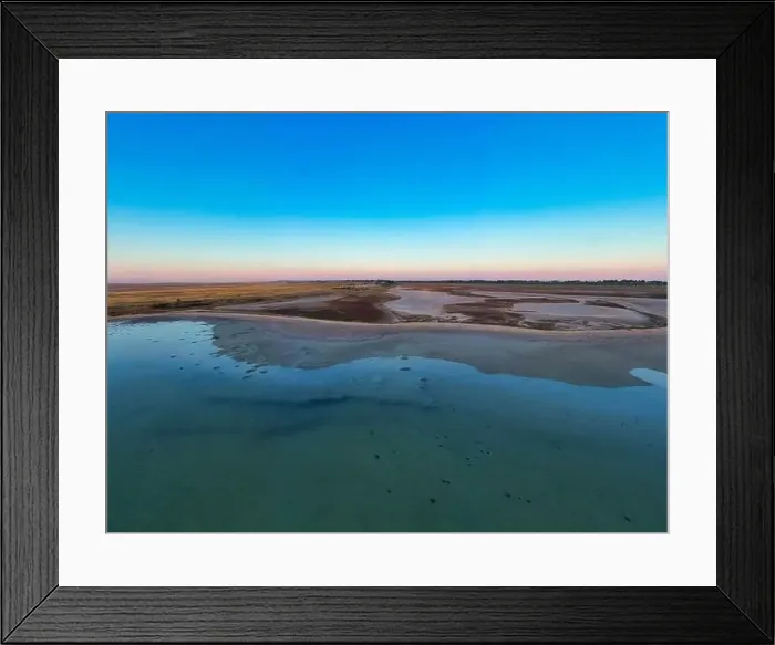 Framed Print : Unusual islands on a brilliant lake, top view, drone camera Framed Print : Unusual islands on a brilliant lake, top view, drone camera