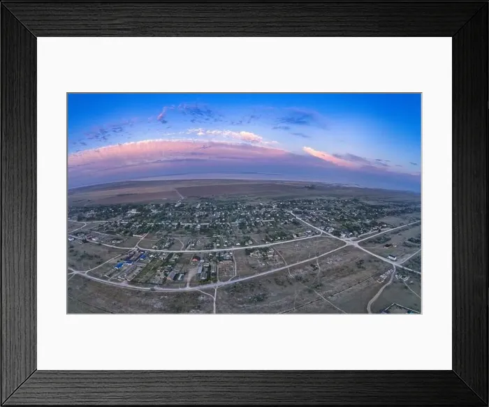 Framed Print : Tidy and small houses in sandy streets. Beautiful and peaceful village Strilkove in the morning light Framed Print : Tidy and small houses in sandy streets. Beautiful and peaceful village Strilkove in the morning light