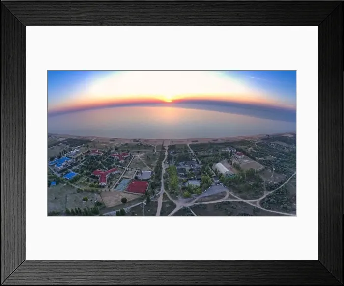 Framed Print : Tidy and small houses in sandy streets. Beautiful and peaceful village Strilkove in the morning light Framed Print : Tidy and small houses in sandy streets. Beautiful and peaceful village Strilkove in the morning light