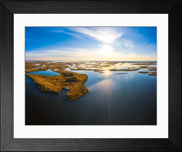 Framed Print : Irresistible floods on the Samara River on the Dnieper in Ukraine in the evening warm bright light Framed Print : Irresistible floods on the Samara River on the Dnieper in Ukraine in the evening warm bright light