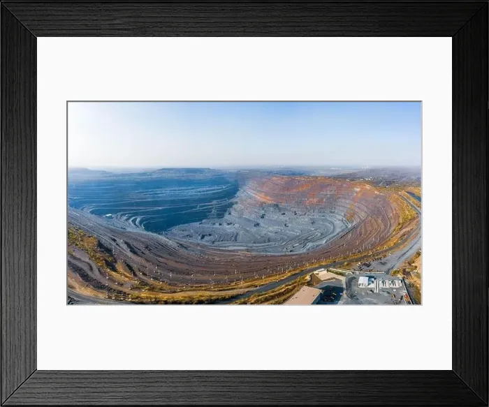 Framed Print : Extraction of minerals with the help of special equipment in the warm evening light in picturesque Ukraine Framed Print : Extraction of minerals with the help of special equipment in the warm evening light in picturesque Ukraine